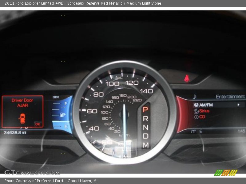 Bordeaux Reserve Red Metallic / Medium Light Stone 2011 Ford Explorer Limited 4WD