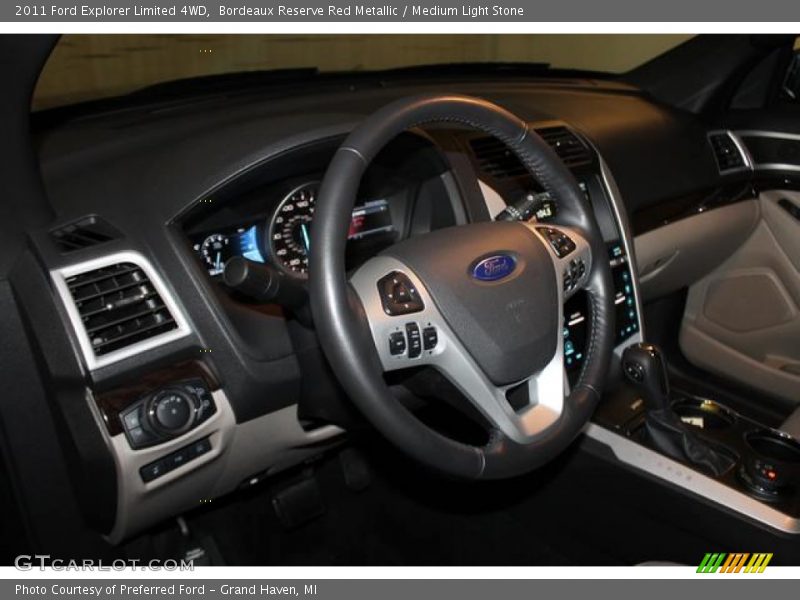 Bordeaux Reserve Red Metallic / Medium Light Stone 2011 Ford Explorer Limited 4WD