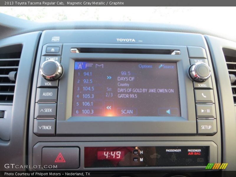 Magnetic Gray Metallic / Graphite 2013 Toyota Tacoma Regular Cab