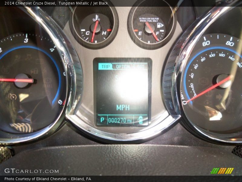 Tungsten Metallic / Jet Black 2014 Chevrolet Cruze Diesel