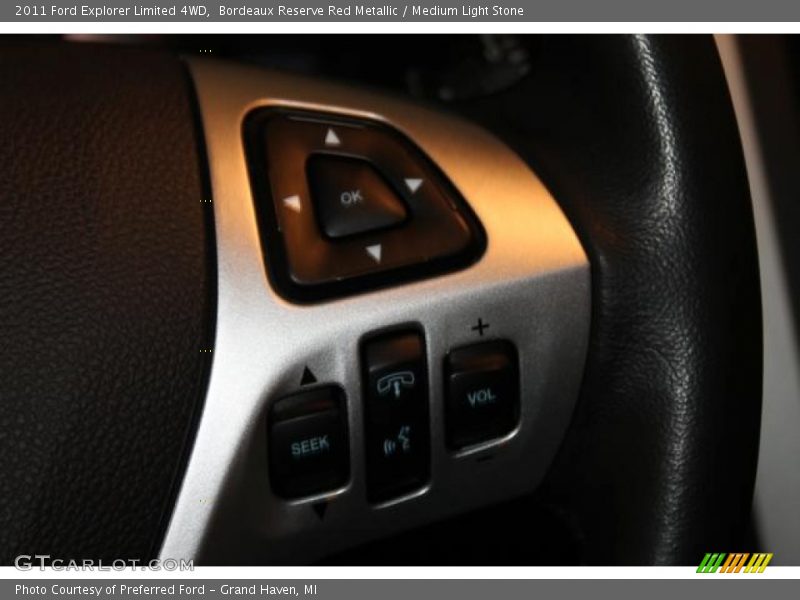 Bordeaux Reserve Red Metallic / Medium Light Stone 2011 Ford Explorer Limited 4WD