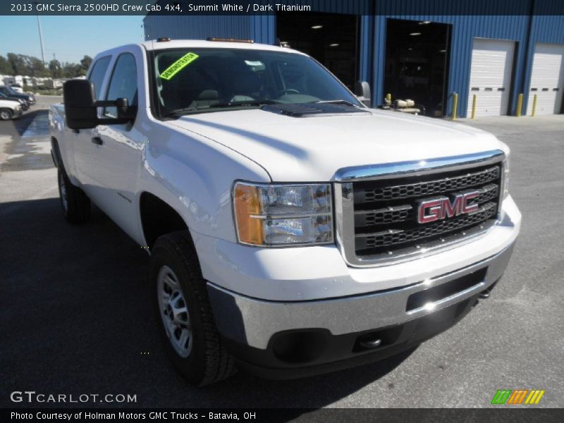 Summit White / Dark Titanium 2013 GMC Sierra 2500HD Crew Cab 4x4