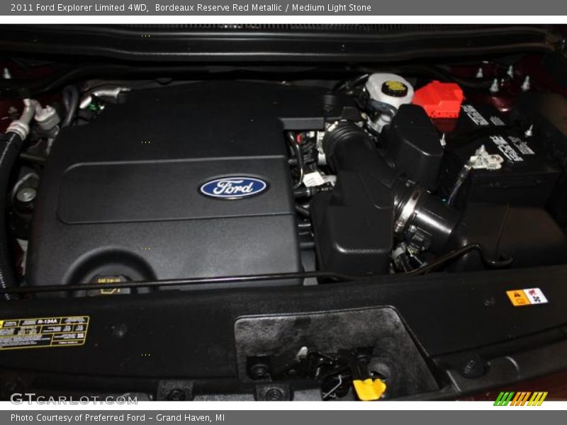 Bordeaux Reserve Red Metallic / Medium Light Stone 2011 Ford Explorer Limited 4WD