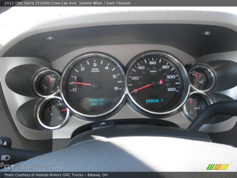 Summit White / Dark Titanium 2013 GMC Sierra 2500HD Crew Cab 4x4