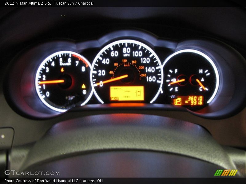 Tuscan Sun / Charcoal 2012 Nissan Altima 2.5 S