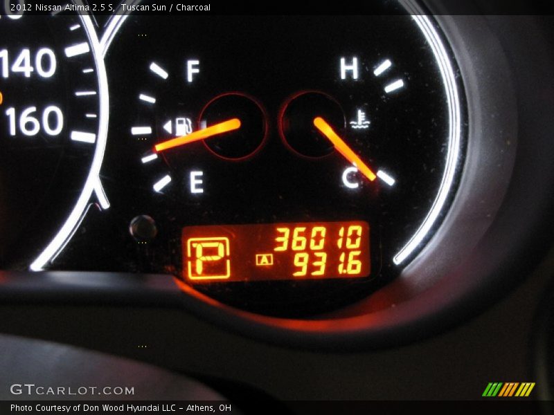 Tuscan Sun / Charcoal 2012 Nissan Altima 2.5 S