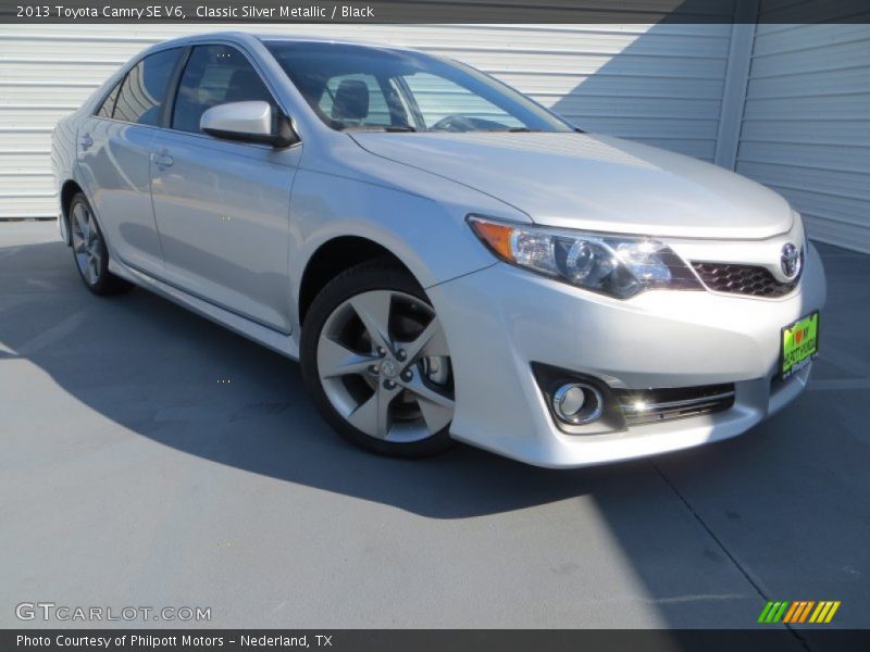 Classic Silver Metallic / Black 2013 Toyota Camry SE V6