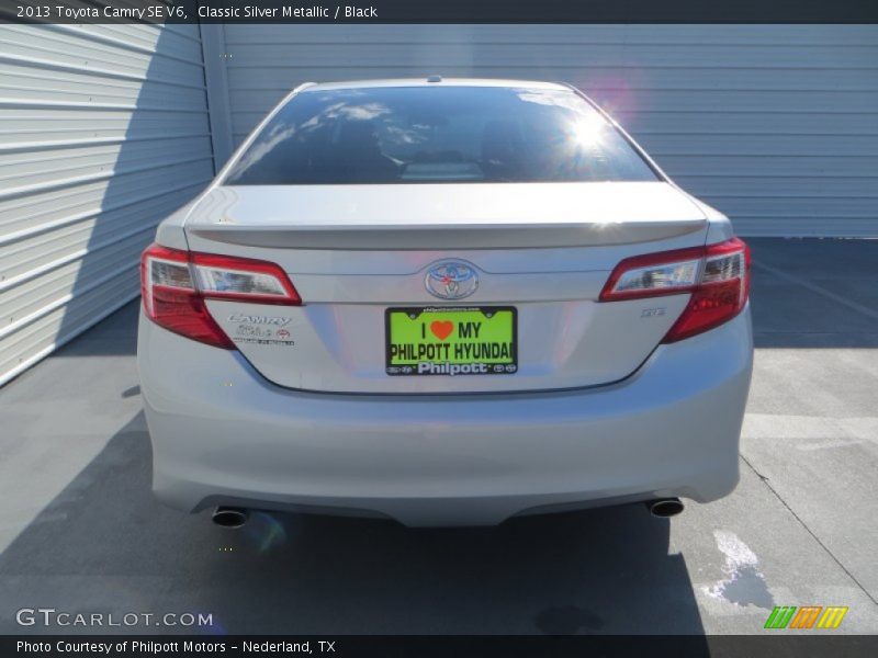 Classic Silver Metallic / Black 2013 Toyota Camry SE V6