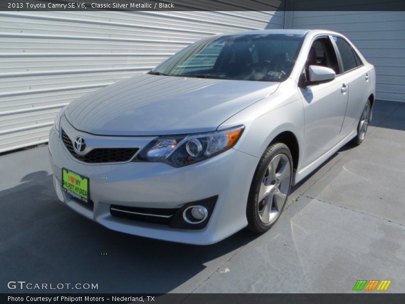 Classic Silver Metallic / Black 2013 Toyota Camry SE V6