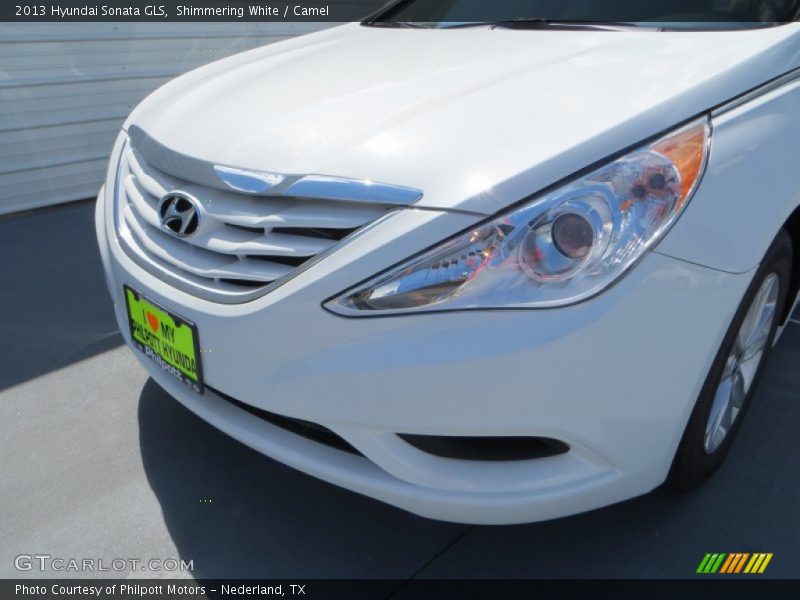 Shimmering White / Camel 2013 Hyundai Sonata GLS