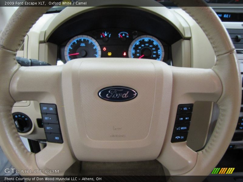 Oxford White / Camel 2009 Ford Escape XLT