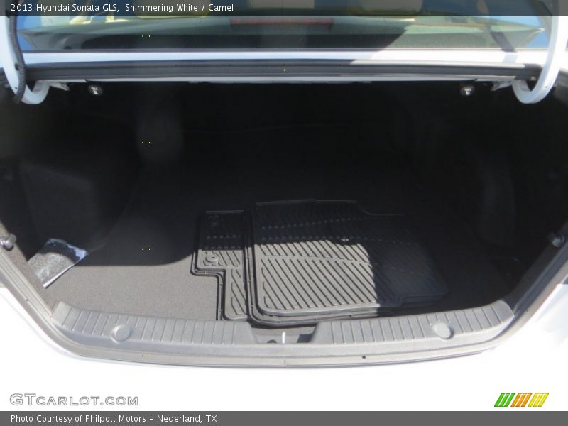 Shimmering White / Camel 2013 Hyundai Sonata GLS