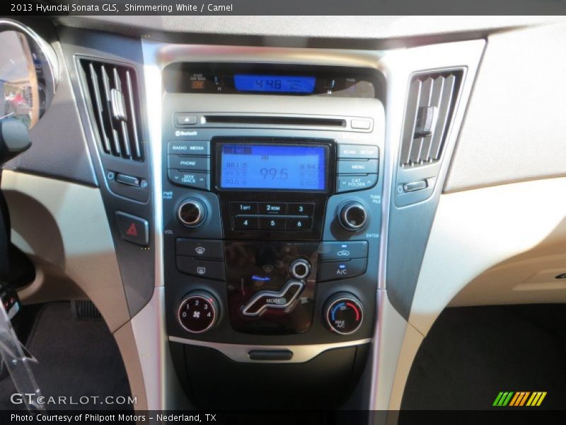 Shimmering White / Camel 2013 Hyundai Sonata GLS
