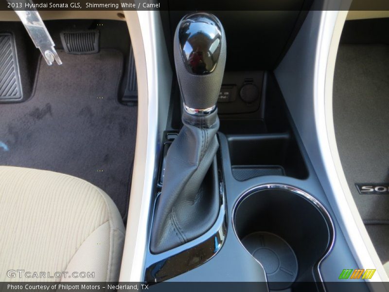 Shimmering White / Camel 2013 Hyundai Sonata GLS