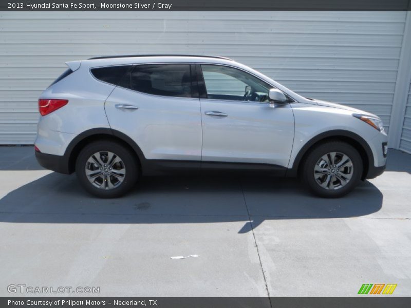 Moonstone Silver / Gray 2013 Hyundai Santa Fe Sport