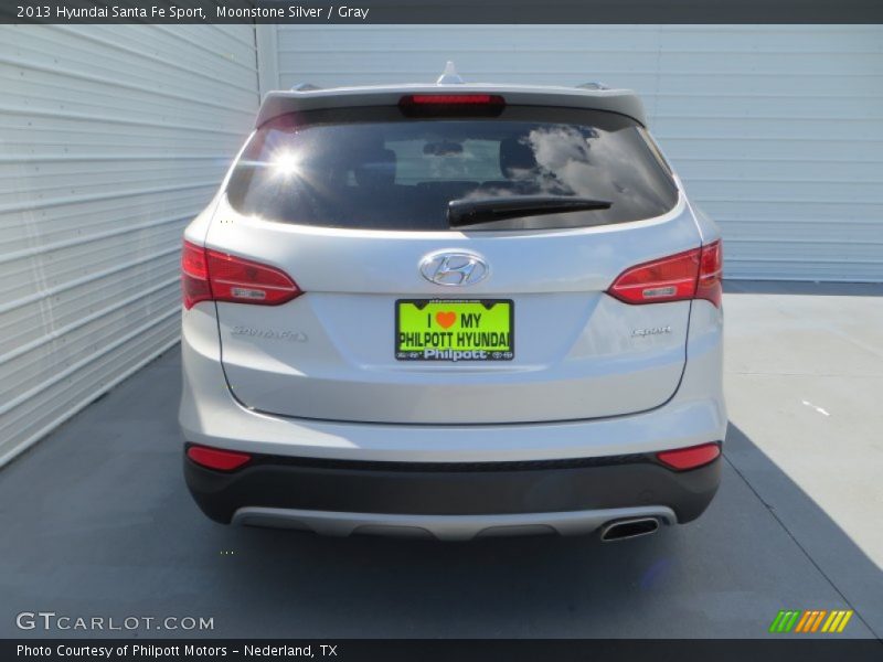 Moonstone Silver / Gray 2013 Hyundai Santa Fe Sport