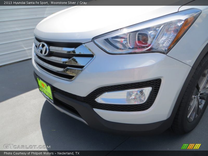 Moonstone Silver / Gray 2013 Hyundai Santa Fe Sport