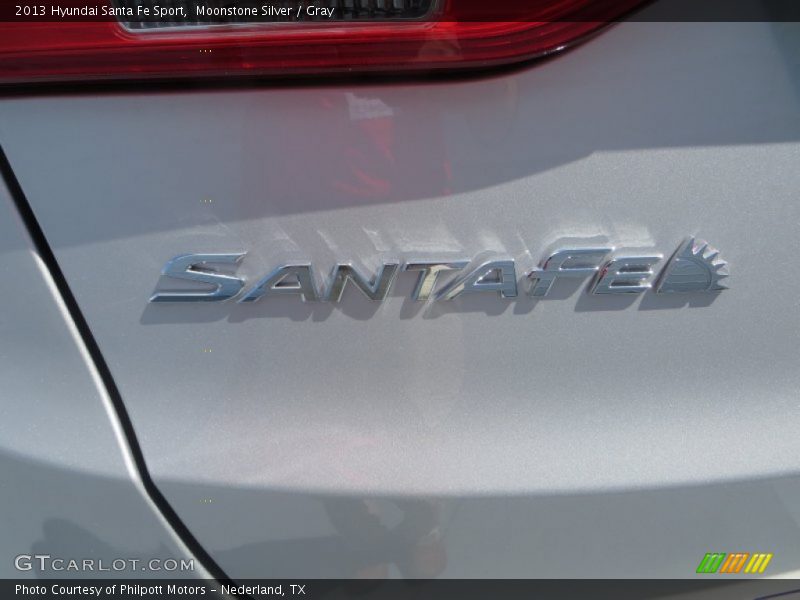 Moonstone Silver / Gray 2013 Hyundai Santa Fe Sport