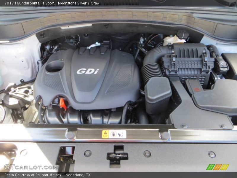Moonstone Silver / Gray 2013 Hyundai Santa Fe Sport