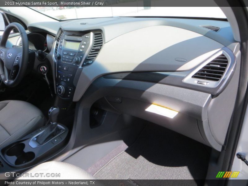 Moonstone Silver / Gray 2013 Hyundai Santa Fe Sport