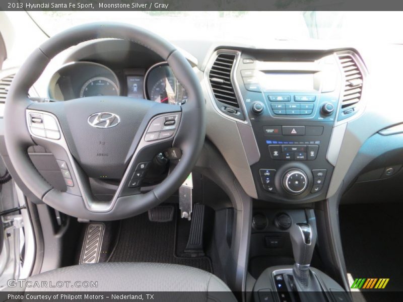 Moonstone Silver / Gray 2013 Hyundai Santa Fe Sport