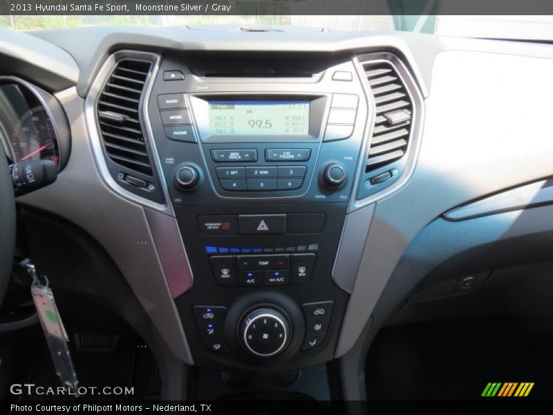 Moonstone Silver / Gray 2013 Hyundai Santa Fe Sport