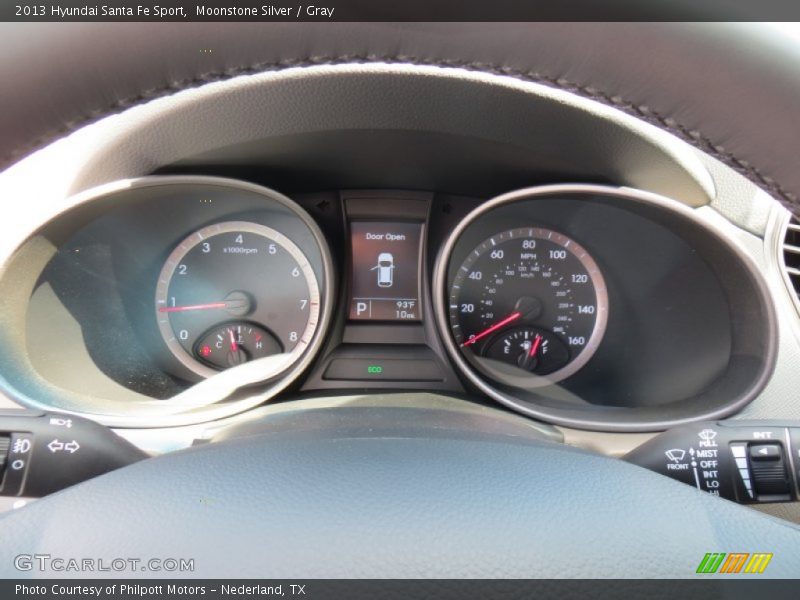 Moonstone Silver / Gray 2013 Hyundai Santa Fe Sport