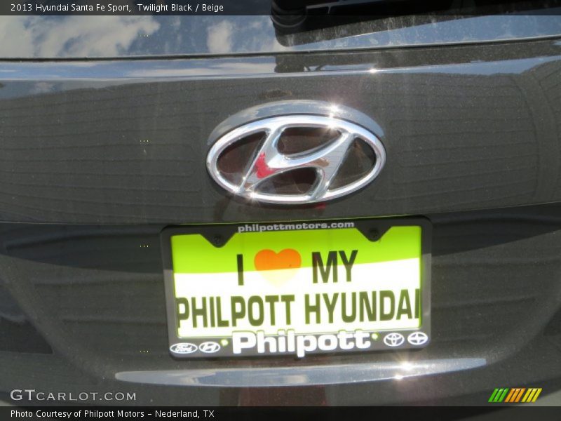 Twilight Black / Beige 2013 Hyundai Santa Fe Sport