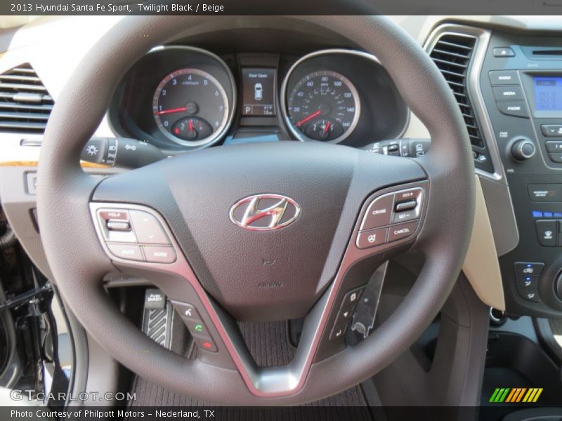 Twilight Black / Beige 2013 Hyundai Santa Fe Sport