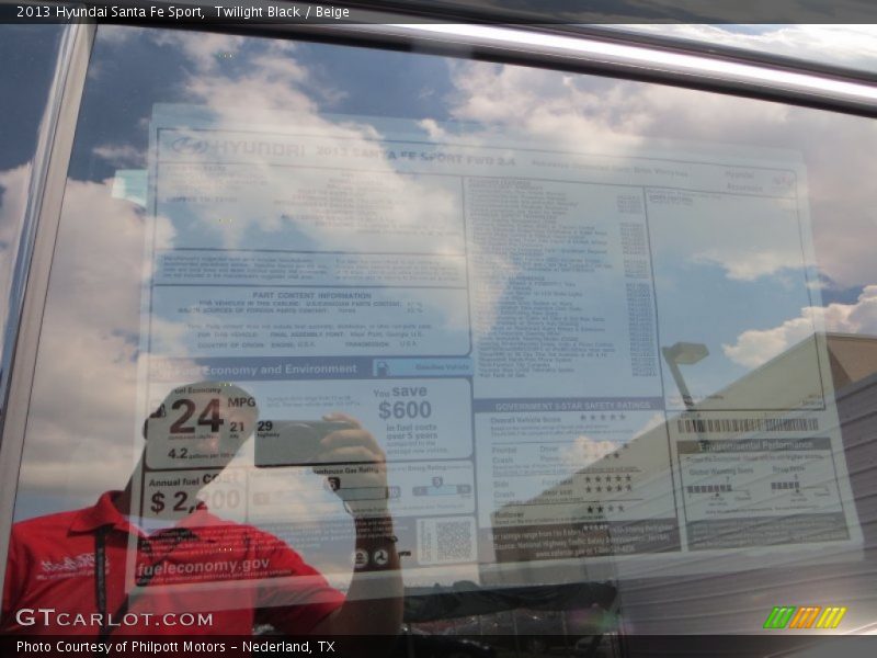 Twilight Black / Beige 2013 Hyundai Santa Fe Sport