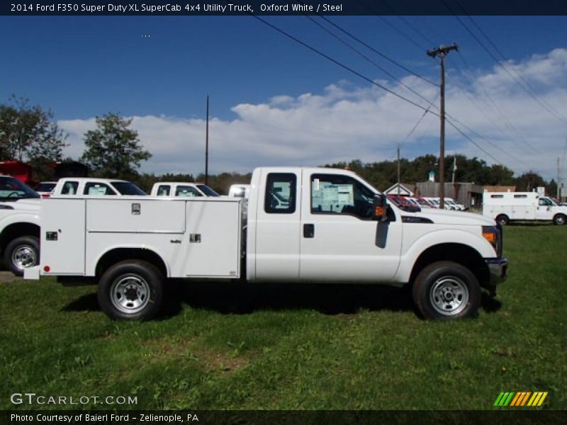 Oxford White / Steel 2014 Ford F350 Super Duty XL SuperCab 4x4 Utility Truck