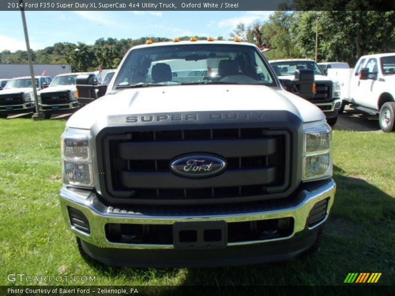 Oxford White / Steel 2014 Ford F350 Super Duty XL SuperCab 4x4 Utility Truck