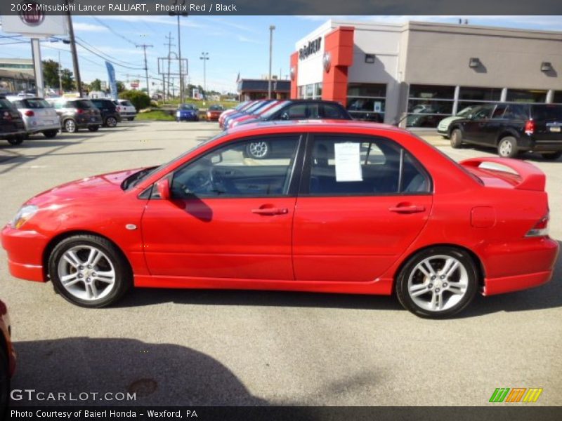 Phoenix Red / Black 2005 Mitsubishi Lancer RALLIART