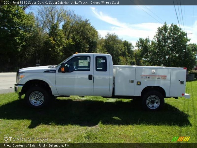 Oxford White / Steel 2014 Ford F350 Super Duty XL SuperCab 4x4 Utility Truck