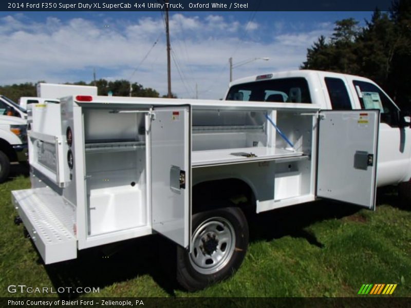 Oxford White / Steel 2014 Ford F350 Super Duty XL SuperCab 4x4 Utility Truck