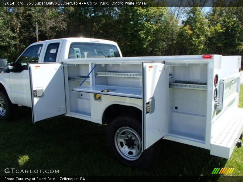 Oxford White / Steel 2014 Ford F350 Super Duty XL SuperCab 4x4 Utility Truck