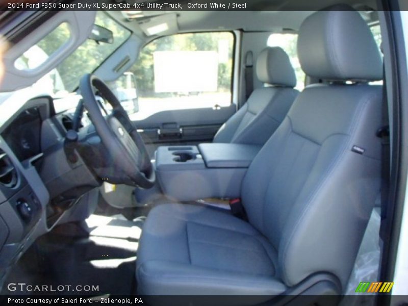 Oxford White / Steel 2014 Ford F350 Super Duty XL SuperCab 4x4 Utility Truck