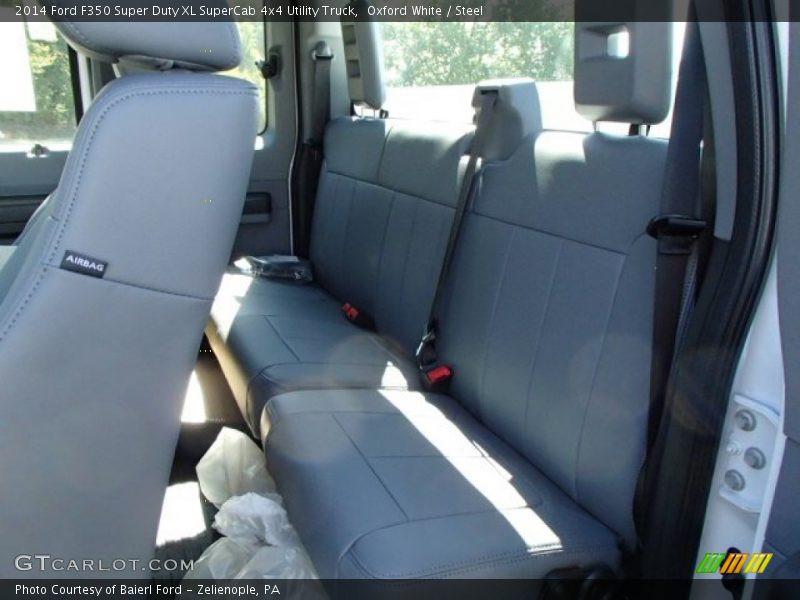 Oxford White / Steel 2014 Ford F350 Super Duty XL SuperCab 4x4 Utility Truck