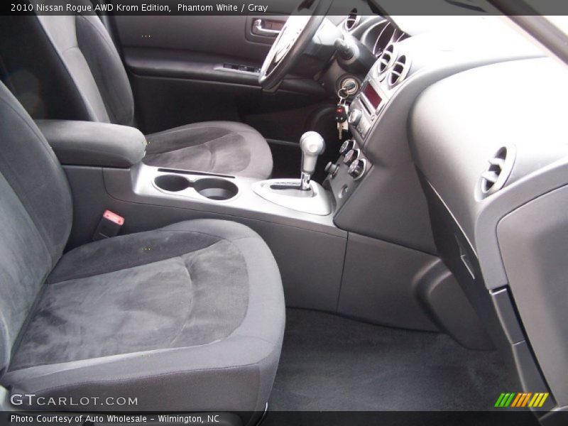 Phantom White / Gray 2010 Nissan Rogue AWD Krom Edition