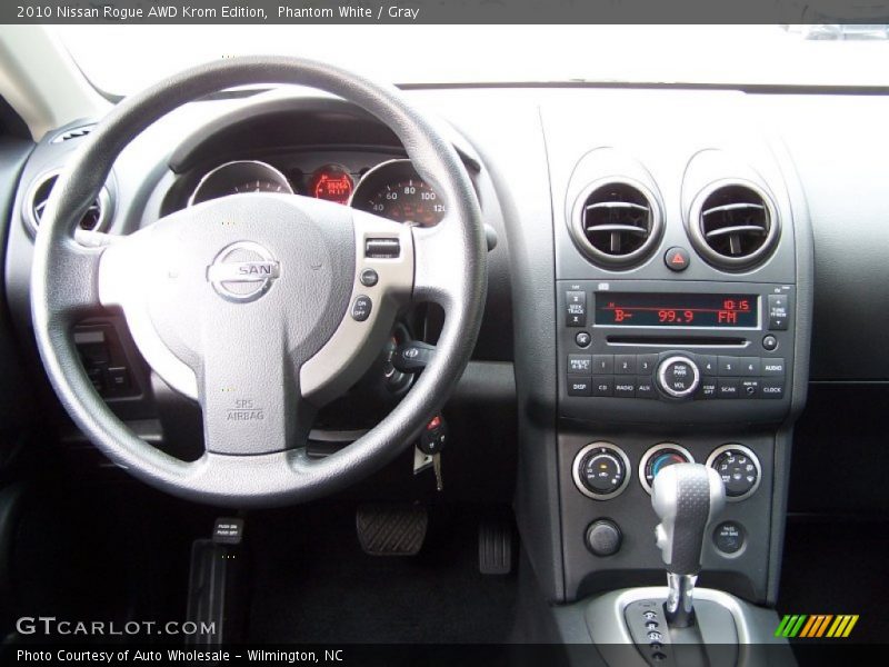 Phantom White / Gray 2010 Nissan Rogue AWD Krom Edition