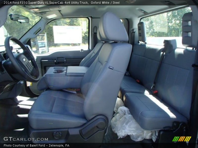  2014 F350 Super Duty XL SuperCab 4x4 Utility Truck Steel Interior