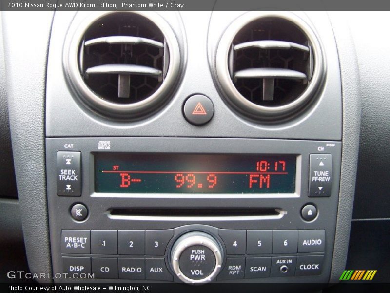 Phantom White / Gray 2010 Nissan Rogue AWD Krom Edition