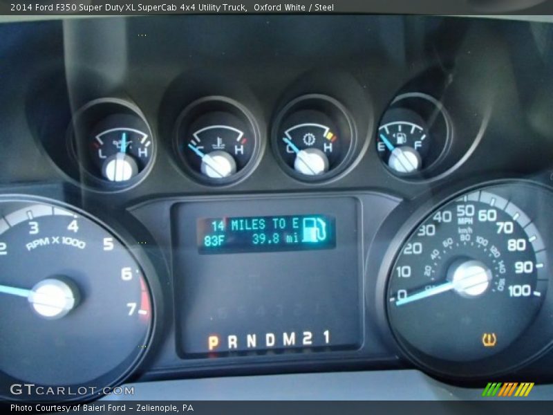 Oxford White / Steel 2014 Ford F350 Super Duty XL SuperCab 4x4 Utility Truck