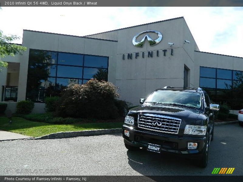 Liquid Onyx Black / Wheat 2010 Infiniti QX 56 4WD