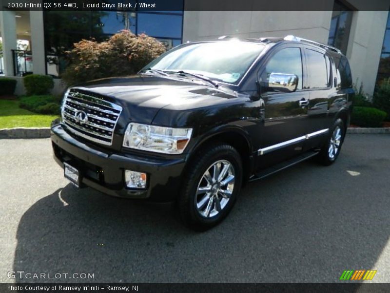 Liquid Onyx Black / Wheat 2010 Infiniti QX 56 4WD