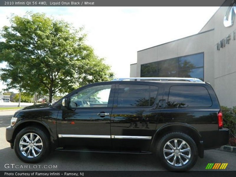 Liquid Onyx Black / Wheat 2010 Infiniti QX 56 4WD