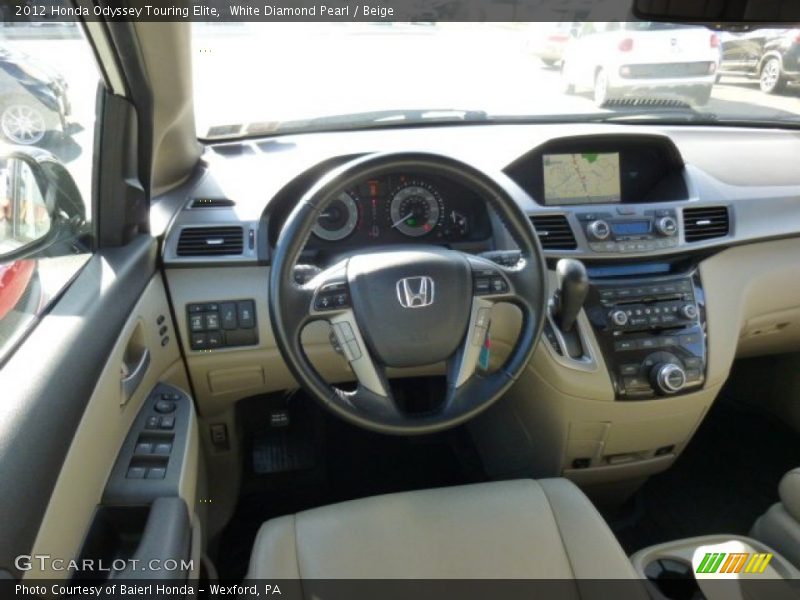 Dashboard of 2012 Odyssey Touring Elite