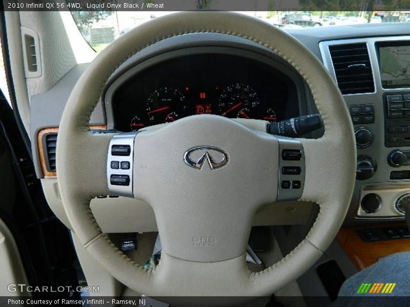 Liquid Onyx Black / Wheat 2010 Infiniti QX 56 4WD