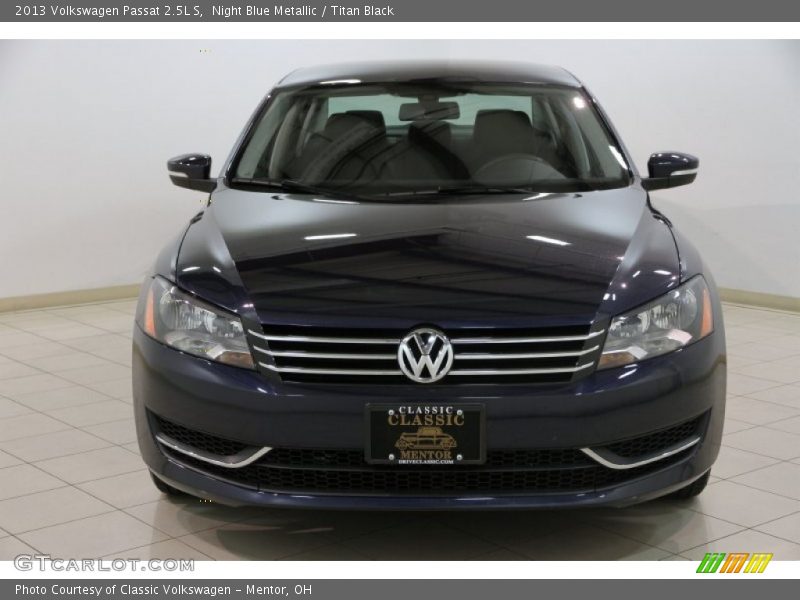 Night Blue Metallic / Titan Black 2013 Volkswagen Passat 2.5L S