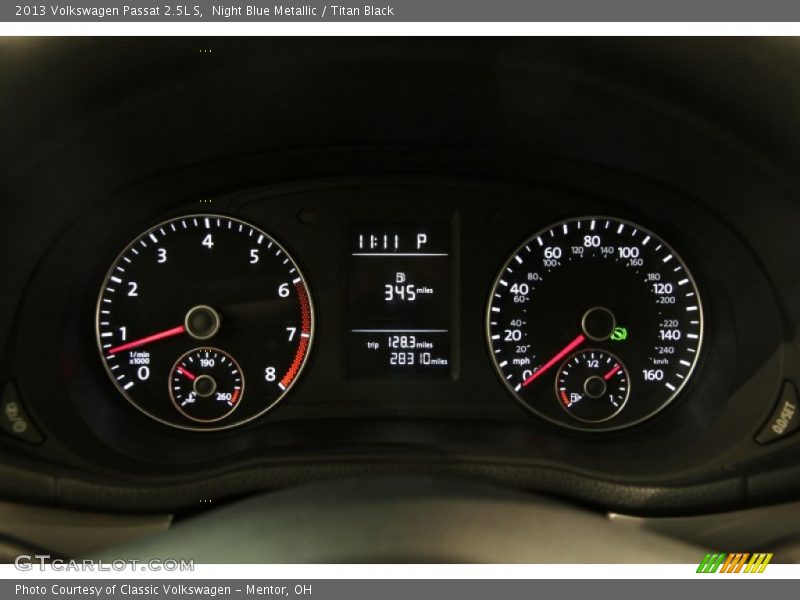  2013 Passat 2.5L S 2.5L S Gauges